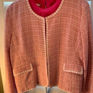 Vintage Pink Boucle Jacket - Designer Lookalike
